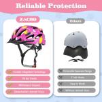 Zacro Kids Bike Helmet - Adjustable Fit & Visor