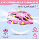 Zacro Kids Bike Helmet - Adjustable Fit & Visor