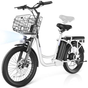 Carom Peak 819W Adult Electric Bike with Basket