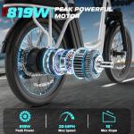 Carom Peak 819W Adult Electric Bike with Basket