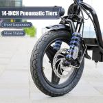 Caroma 1200W Electric Scooter with Seat and Fat Tires