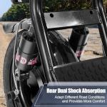 Caroma 1200W Electric Scooter with Seat and Fat Tires