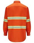 Hi-Vis Reflective Work Shirt for Men - Orange