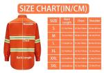 Hi-Vis Reflective Work Shirt for Men - Orange