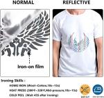 Rainbow Reflective Heat Transfer Vinyl Roll 12"x5