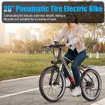 26" 1500W Electric Mountain Bike for Commuting