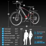 26" 1500W Electric Mountain Bike for Commuting