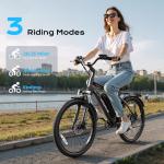 26" 750W City Commuter E-Bike with Removable Battery