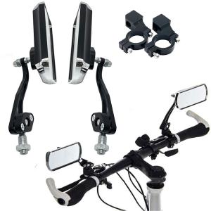 360° Rotating Bicycle Handlebar Rearview Mirrors - 2 Pack