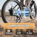 26" 1200W Electric Commuter Bike, 28mph Speed