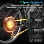 26" 1200W Electric Commuter Bike, 28mph Speed