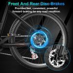 26" 1200W Electric Commuter Bike, 28mph Speed