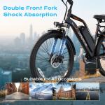 26" 750W City Commuter E-Bike with Removable Battery