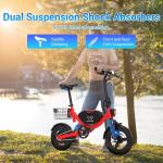 14" Folding Electric Commuter Bike - 22MPH Speed