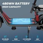 850W Electric Scooter with Seat - 22MPH Commuter