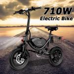 710W Folding Electric Bike – 30MPH Commuter Ebike