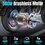 Foldable Electric Bike with 48V Battery