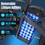 Foldable Electric Bike with 48V Battery