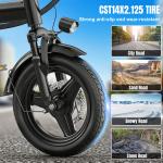 Foldable Electric Bike with 48V Battery