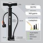 Dual-Action Bike Floor Pump for Quick Inflation