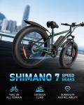 1000W 48V Fat Tire Electric Mountain Bike