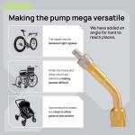 Dual-Action Bike Floor Pump for Quick Inflation