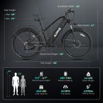 26" Electric Mountain Bike 1100W 28MPH for Adults