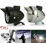 Chrome Retro Bike LED Headlight Lamp