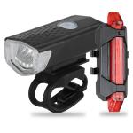USB Rechargeable LED Bike Headlight and Rear Lamp