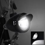 Chrome Retro Bike LED Headlight Lamp