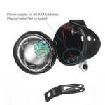 Chrome Retro Bike LED Headlight Lamp