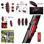 USB Rechargeable LED Bike Headlight and Taillight Set