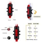 USB Rechargeable LED Bike Headlight and Taillight Set