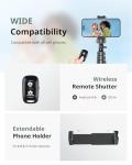 Sensyne 62" Phone Tripod & Selfie Stick Combo