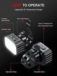 Rechargeable Bike Lights Set with 8+12 Modes