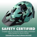 Bavilk Kids Adjustable Bike Helmet with LED Light