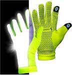 Hi Vis Reflective Running Gloves with Touchscreen