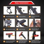 EBUYFIRE USB Rechargeable Super Bright Bike Lights