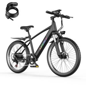 26" 1500W Electric Commuter Bike, 28mph Speed