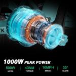 MOONCOOL 500W Folding Electric Tricycle for Adults