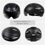 Shinmax Adjustable Bike Helmet with Magnetic Goggles