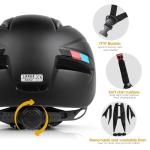 Shinmax Adjustable Bike Helmet with Magnetic Goggles