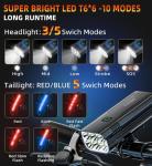 9000 Lumen LED Bike Headlight for Night Riding