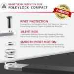 FoldyLock Compact Bike Lock - Strong and Secure