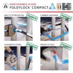 FoldyLock Compact Bike Lock - Strong and Secure