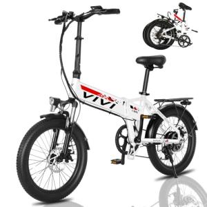 Vivi 500W Folding Electric Bike with Removable Battery
