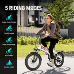 Vivi 500W Folding Electric Bike with Removable Battery