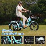 MOONCOOL Folding Electric Trike for Adults
