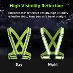 YUNLOVXEE Adjustable Reflective Safety Vest - 2 Pack