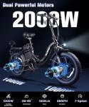 Wildeway 2000W Dual Motor Foldable E-Bike